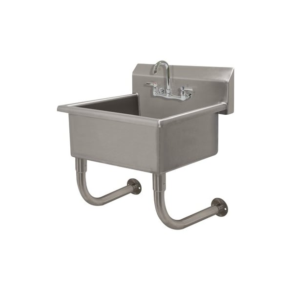 12 Deep NSF 14 Ga. 304 SS Wall Mt Sink - Faucet Included